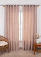 Rustle 100% cotton Geometric Style curtain for Living Room and Bedroom - Room darkening - Single Piece