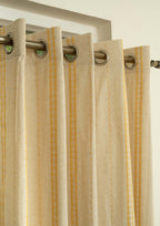 Aster minimal design Linen curtain for living room and Bed Room - Room darkening - Brown - Single Panel