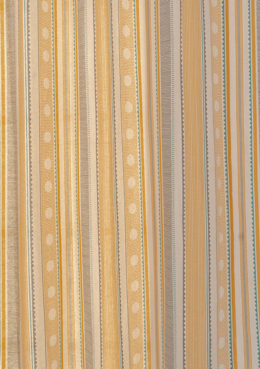 Buru boho 100% cotton curtain for living room - Room darkening - Mustard - Single Panel