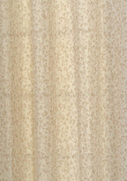 Canopy floral prints 100% cotton sheer curtain for living room - Light filtering - Brown - Single - Pack of 1