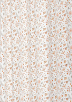 Forest bloom floral prints 100% cotton curtain for living room - Room darkening - Orange - Single Panel