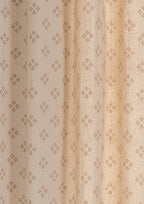 Harvest minimal design linen cotton curtan for living room - Room darkeing - Brown - Single panel