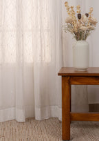 Haze 100% cotton Geometric pattern curtain for Living Room and Bedroom - Room darkening - Yellow - Single Piece
