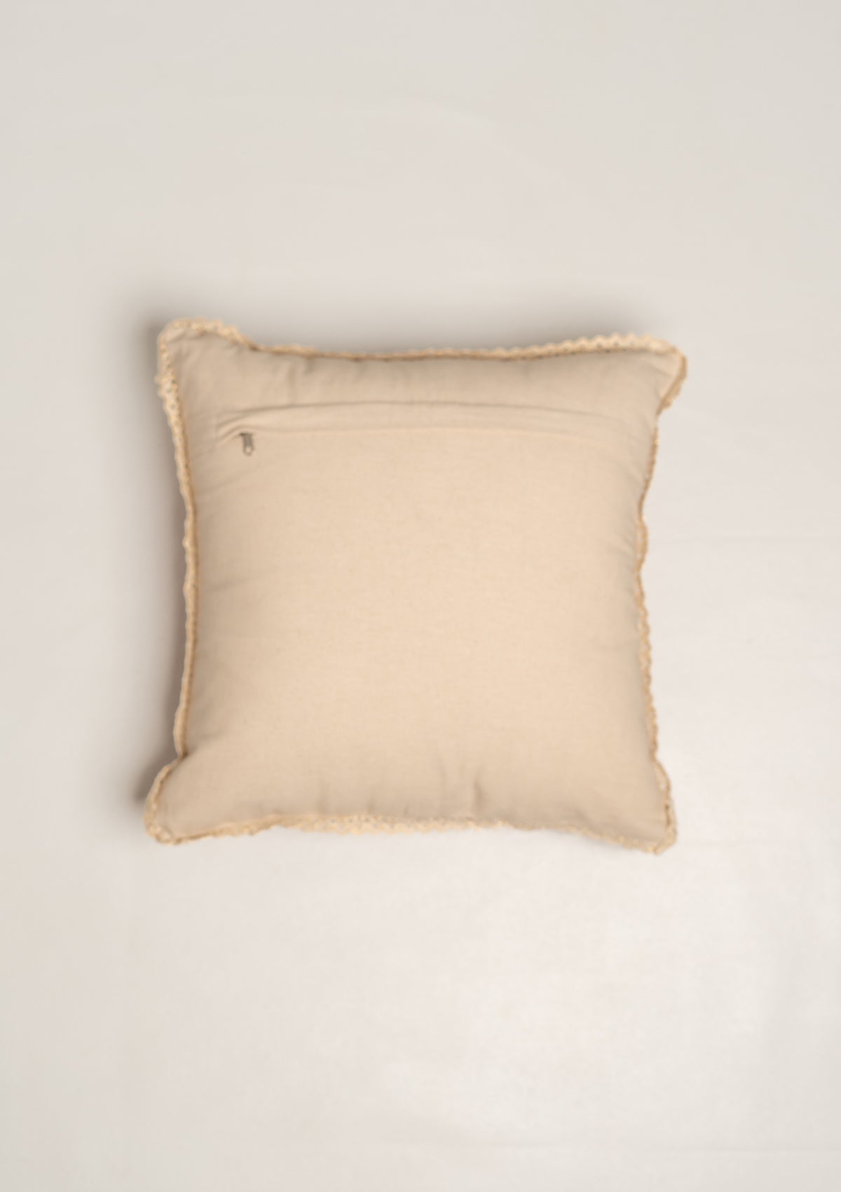 Jharoka Floral Ethnic 100% Cotton Cushion Cover for Sofa - Rose Pink