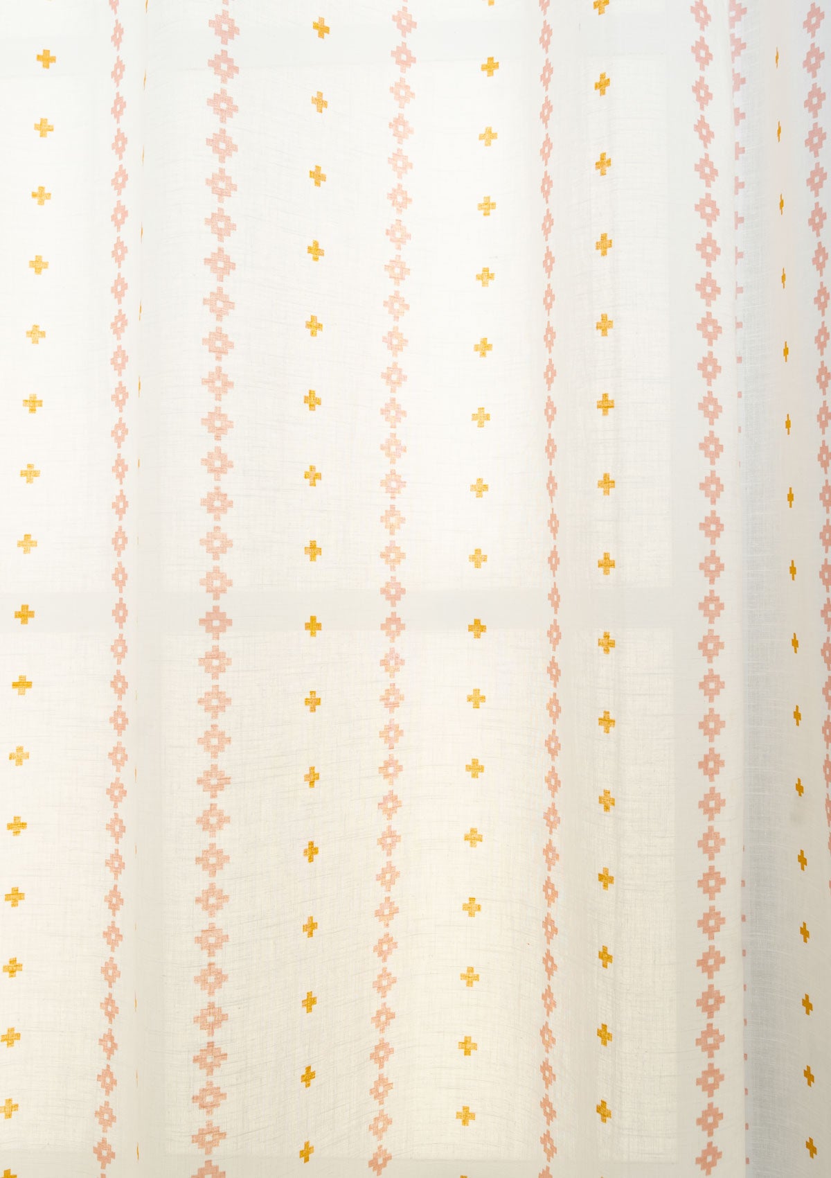 Mallige floral prnited 100% Cotton Sheer curtain for Living room - Light filtering - Lavender - Single panel