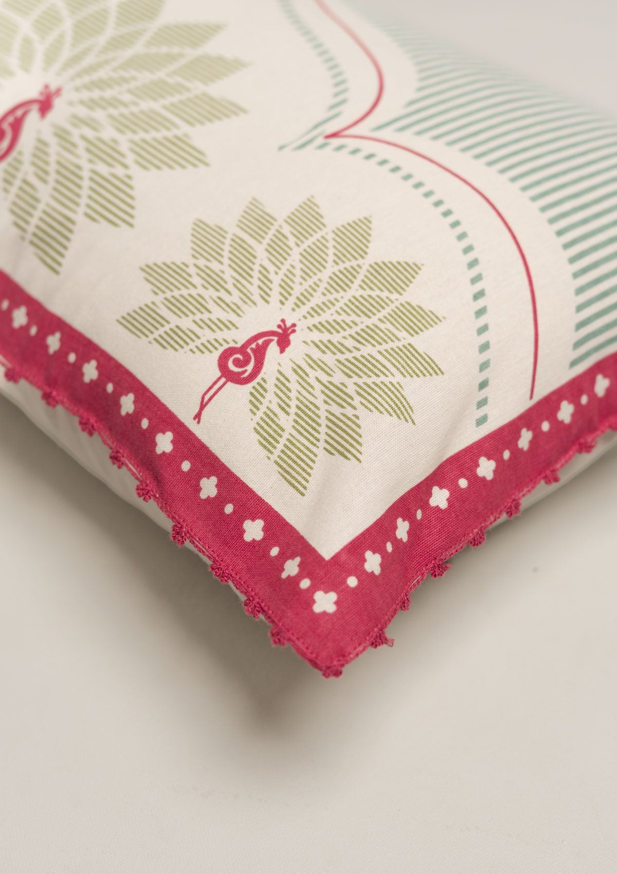 Navilu Ethnic 100% Cotton Cushion Cover for Sofa - Multicolor