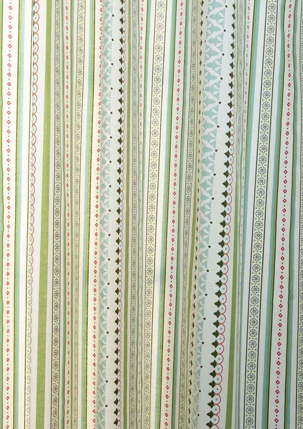 Palace Pillars Geometric printed 100% Cotton Curtain for Living Room and Bedroom - Room Darkening - Multicolor