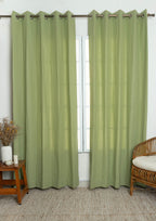 Solid colors 100% cotton curtain for Living Room and  Bed Room - Room darkening - Red, Grey, White, Yellow, Blue, Green, Orange - Single Panel