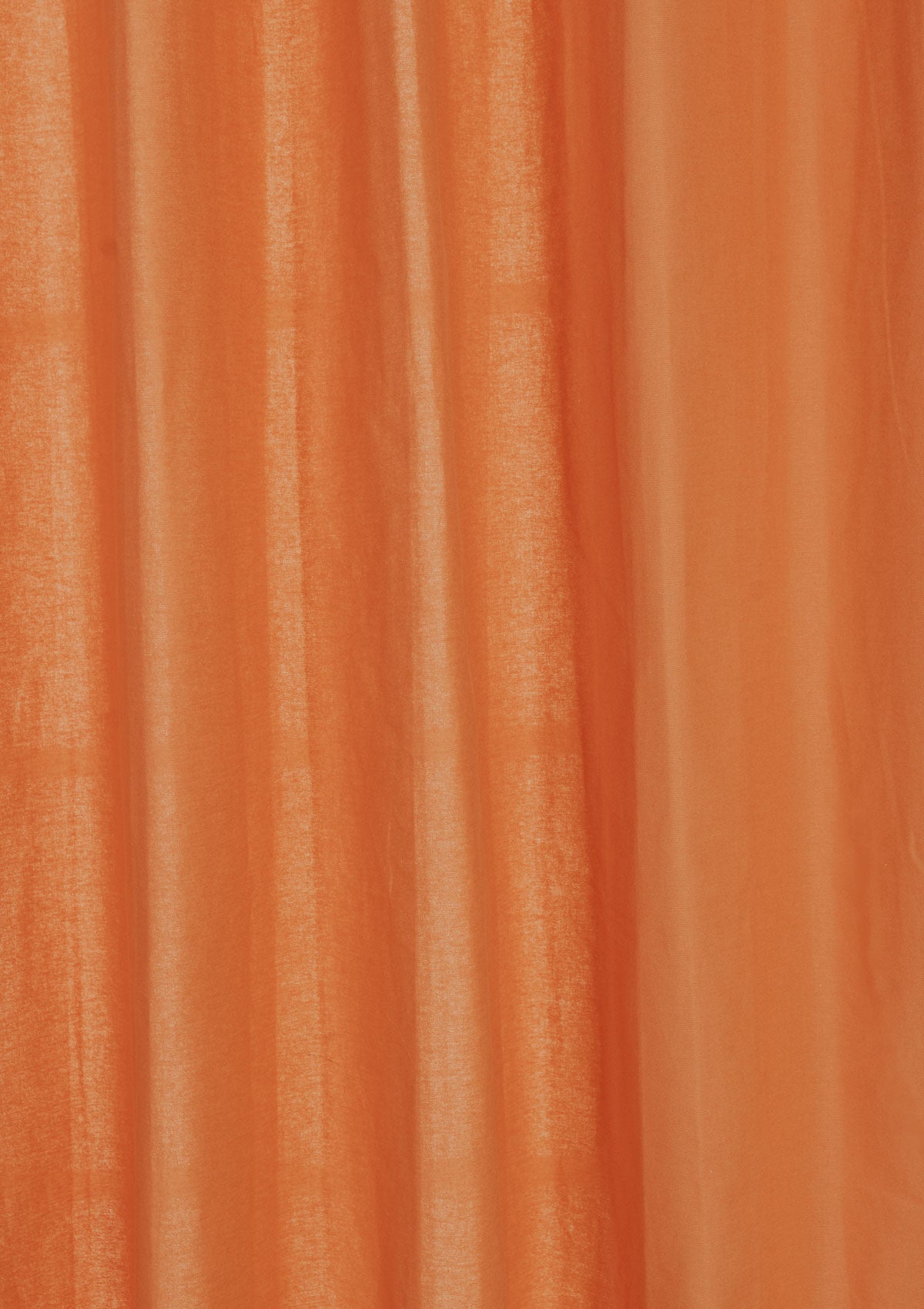 Solid orange 100% cotton plain curtain for bedroom - Room darkening - Pack of 1