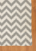 Ikat Chevron geometric prints 100% cotton table cloth for 4 seater, 6 seater, 8 seater for dining table - Grey, Nile Blue, Yellow