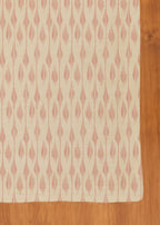 Chenab geometric Prints 100% cotton table cloth for 4 seater, 6 seater dining - Blush