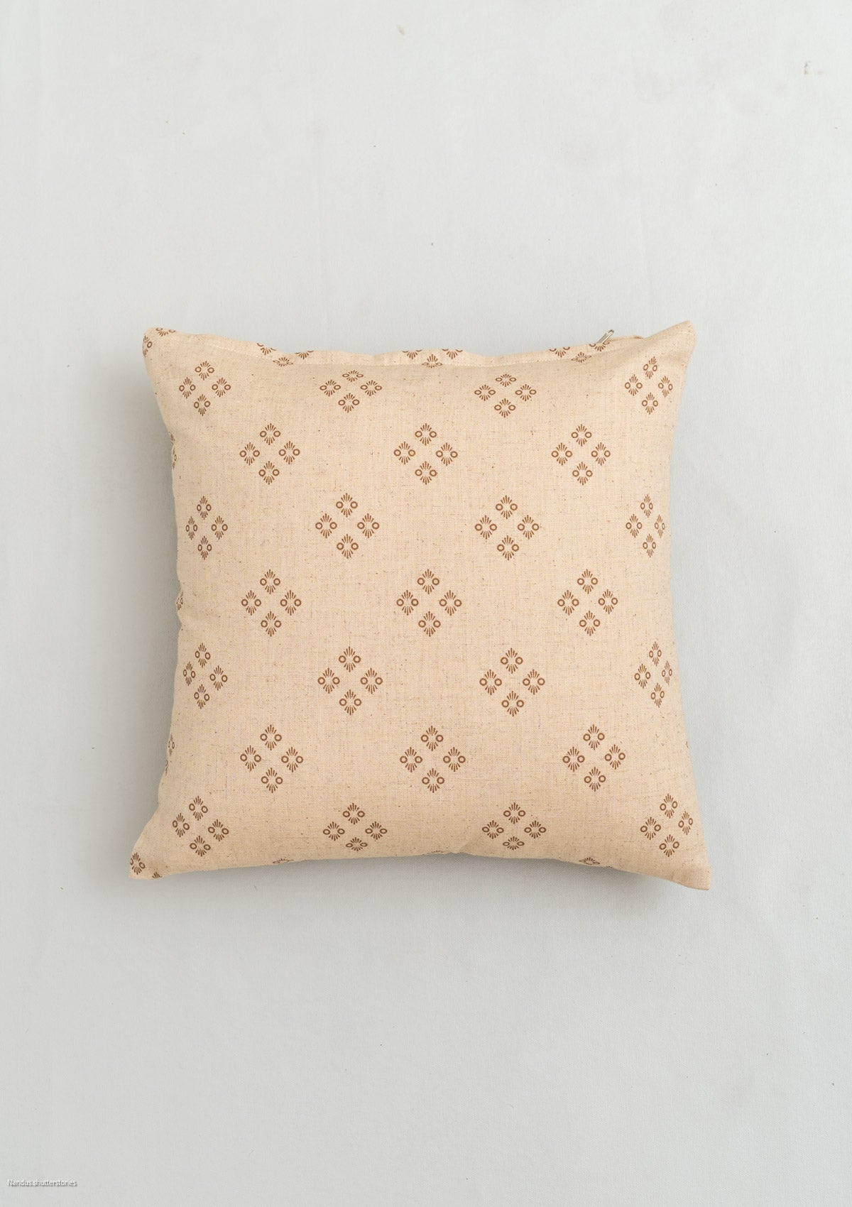 Harvest linen minimal design cushion cover for sofa - Brown