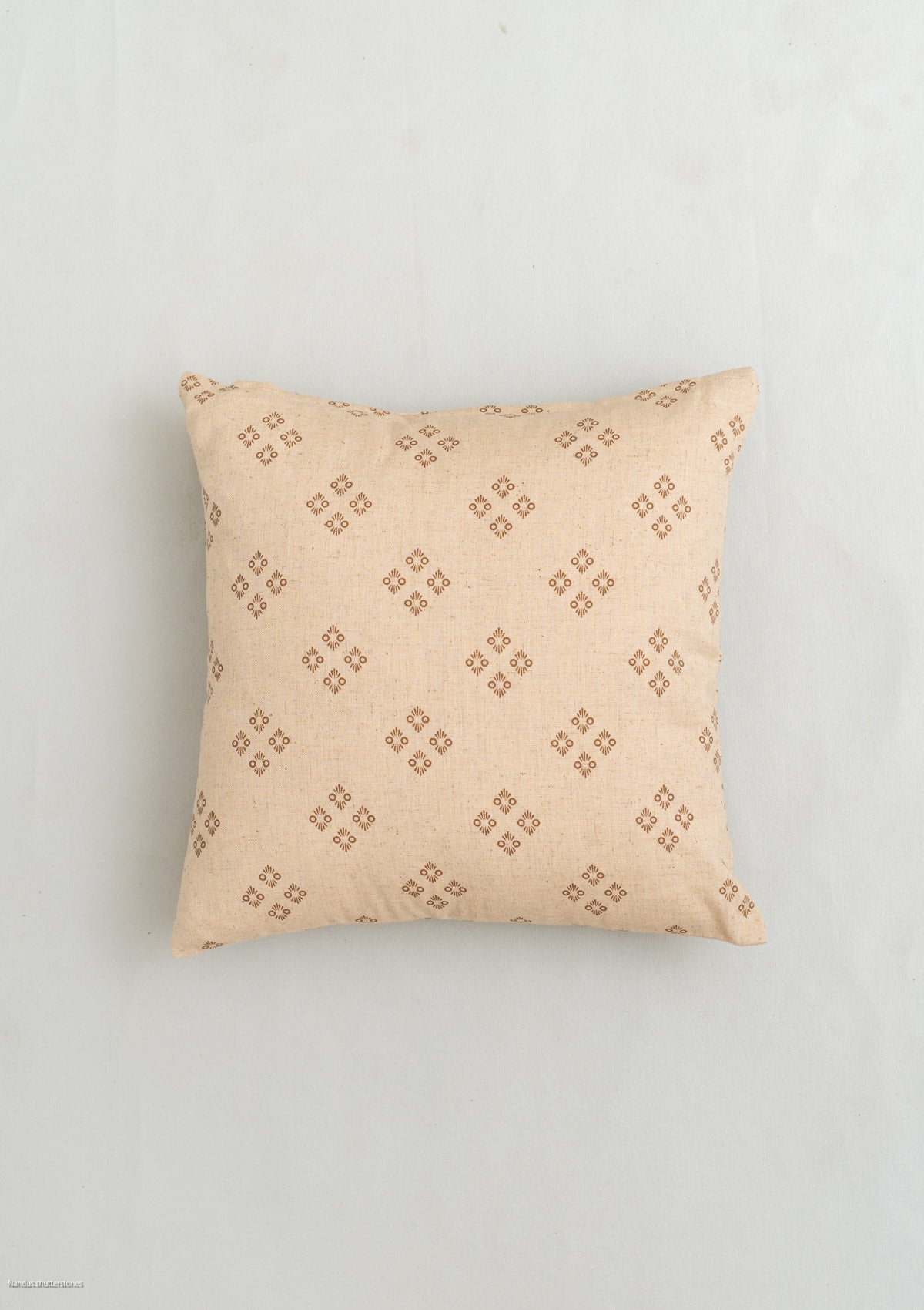 Harvest linen minimal design cushion cover for sofa - Brown