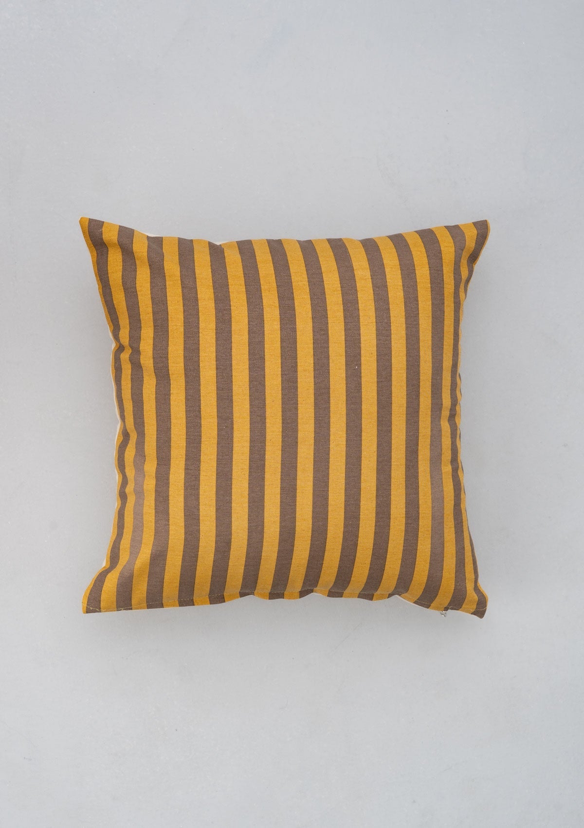 Sand Dunes 100% cotton geometric cushion cover for sofa - Mustard and Brown