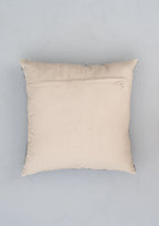 Calicut 100% cotton embroidered decorative cushion cover for sofa - Ivory
