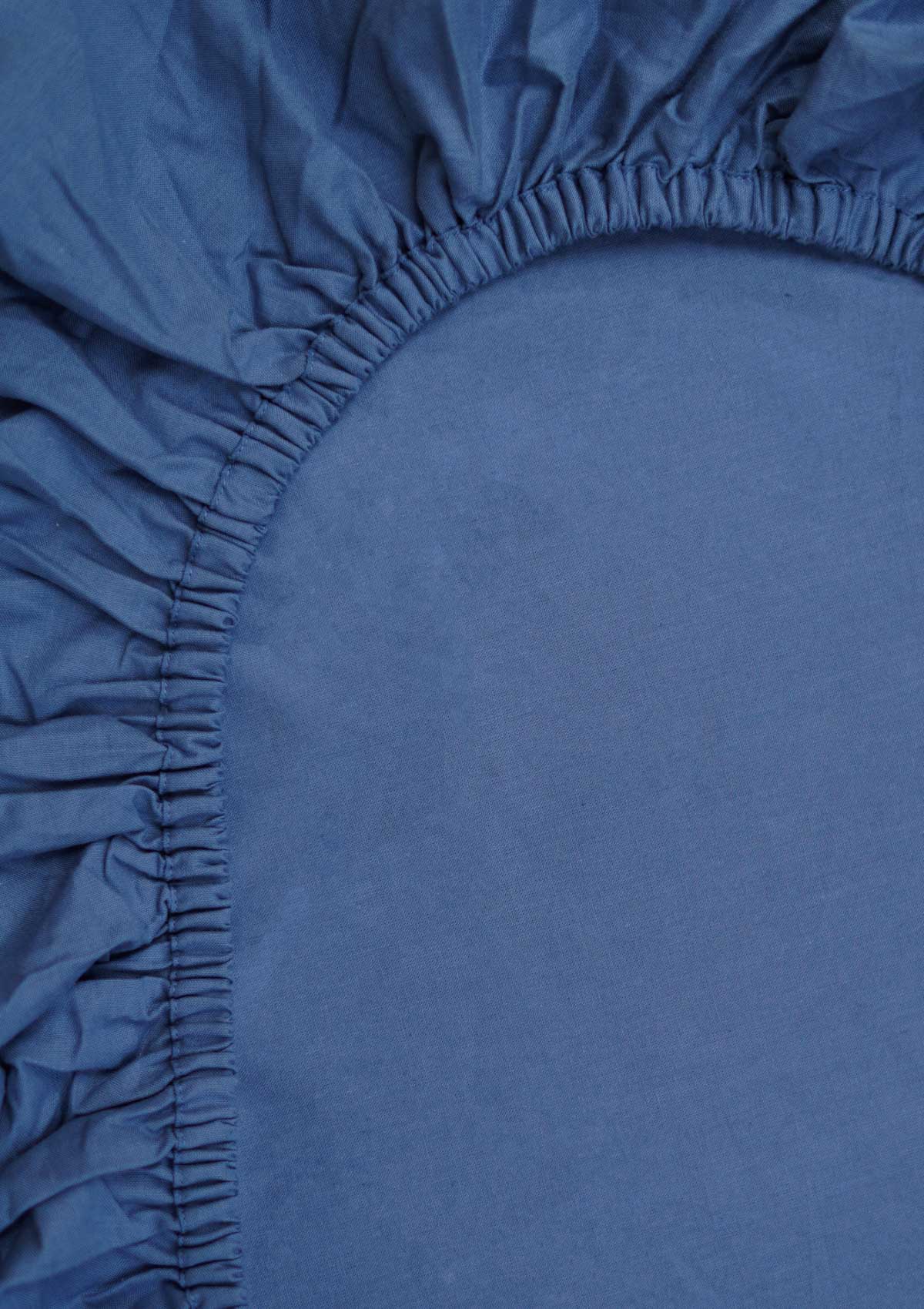 Solid colors fabric dyed 100% cotton soft feel Fitted sheet with pillow covers - Rust, Royal Blue