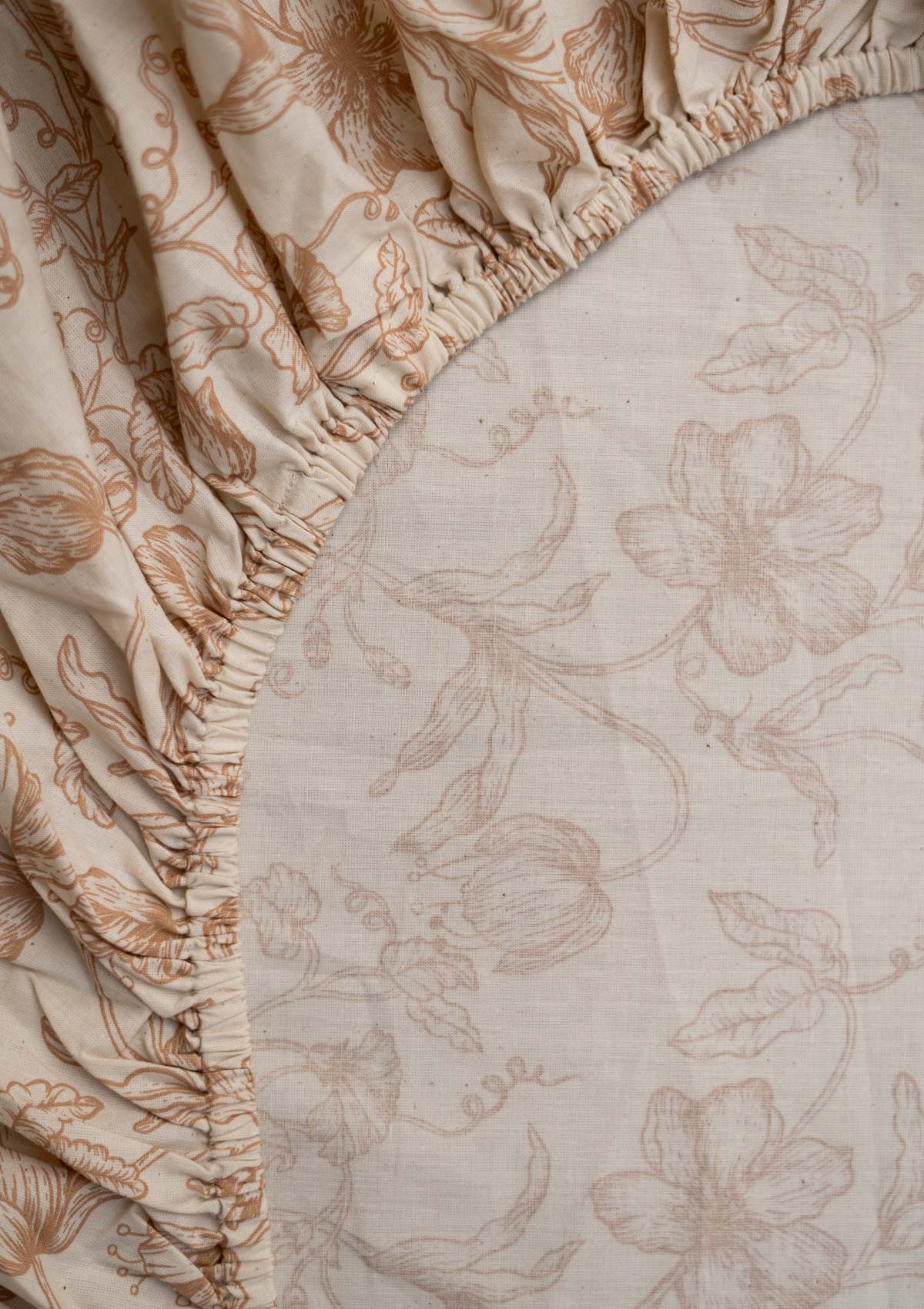 French Farmhouse Fitted Sheet - Beige