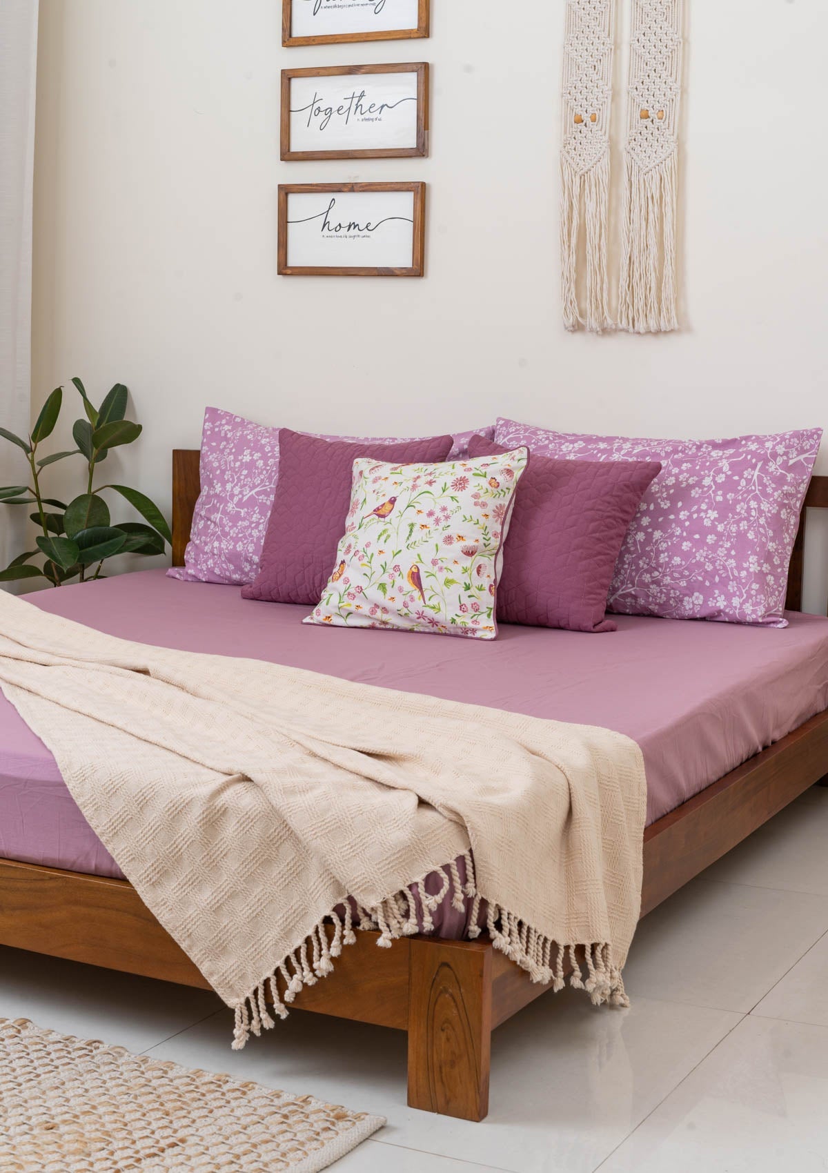 Solid Flat Sheet - Dusty Lavendar