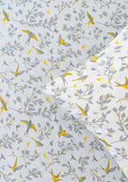 Fluttering Swallows floral prints 100% cotton Flat sheet with pillow covers