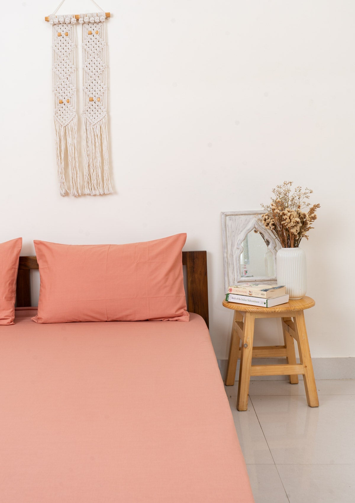 Solid colors dyed 100% cotton soft feel Flat sheets with pillow covers - Rust, Royal Blue, Lavender