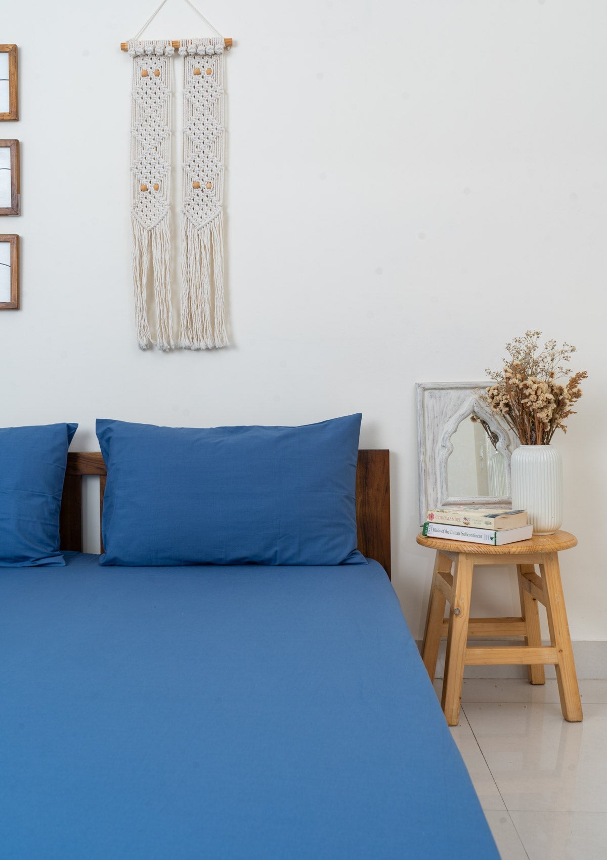 Solid colors dyed 100% cotton soft feel Flat sheets with pillow covers - Rust, Royal Blue, Lavender