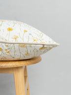 Drifting Dandelion floral prints 100% cotton cushion cover for sofa, livingroom - Lavender, Yellow