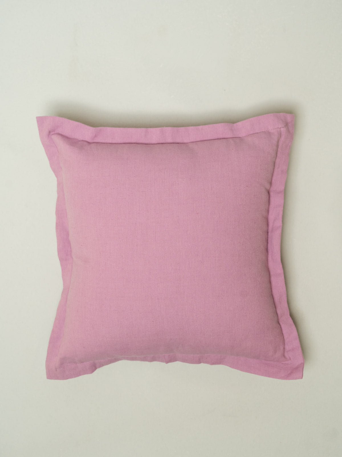 Solid 100% cotton plain cushion cover for sofa - Lavender