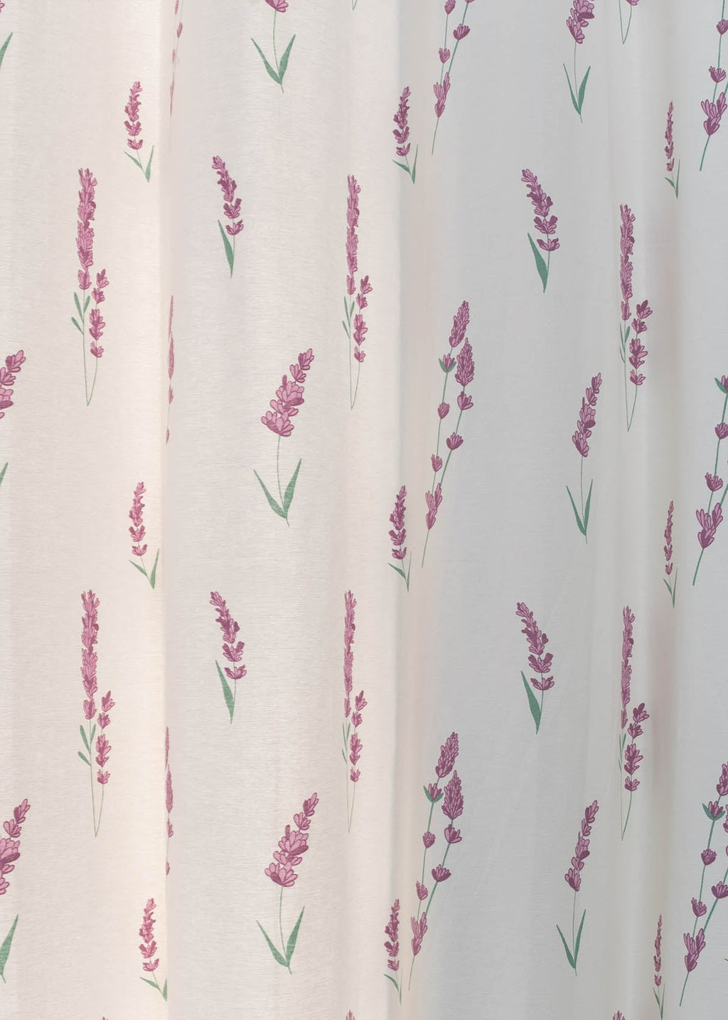 Fields of Lavender floral prints 100% cotton curtain for living room - Room darkening - Lavender - Single Panel