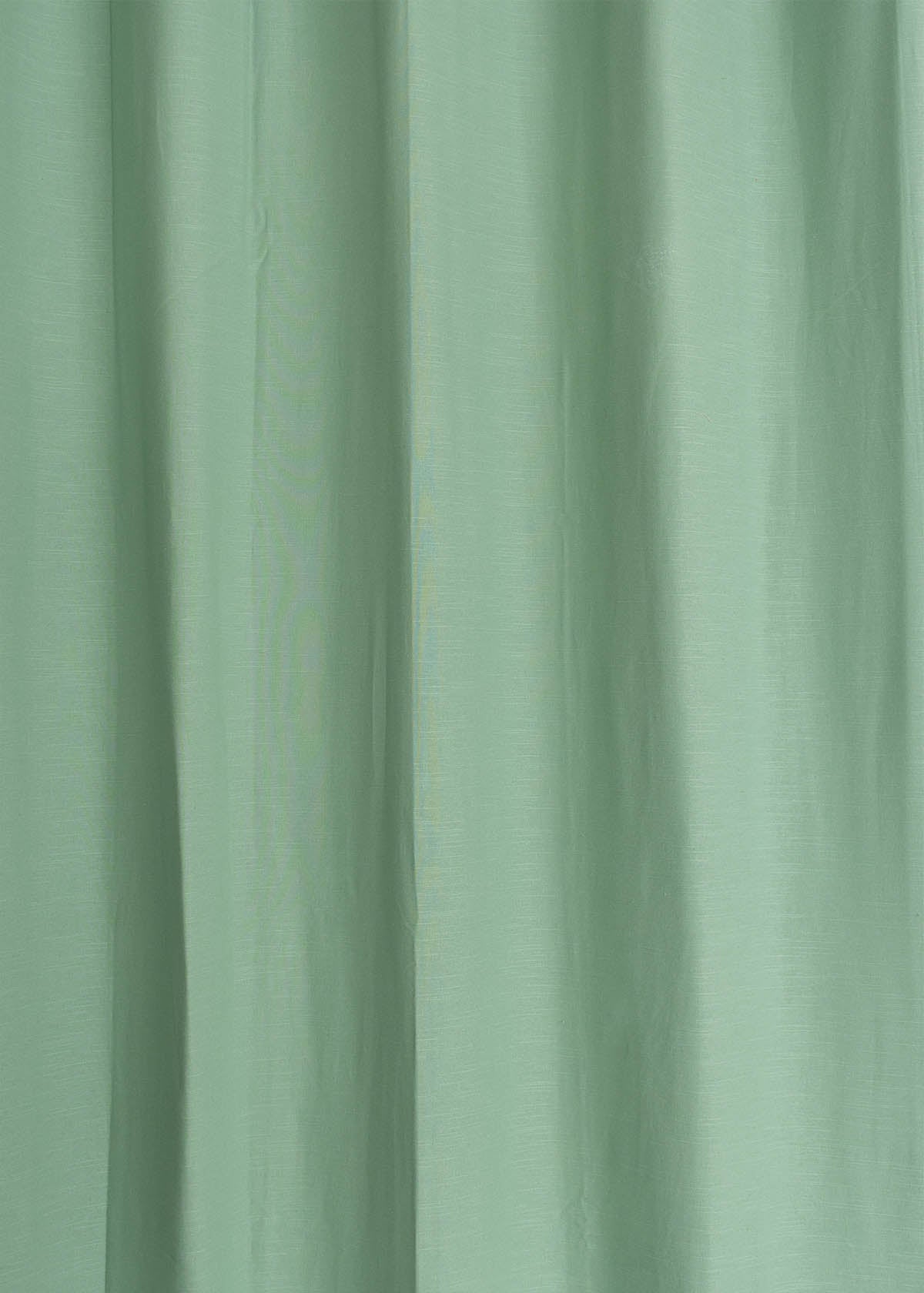 Solid Sage green 100% cotton plain curtain for bedroom - Room darkening - Pack of 1