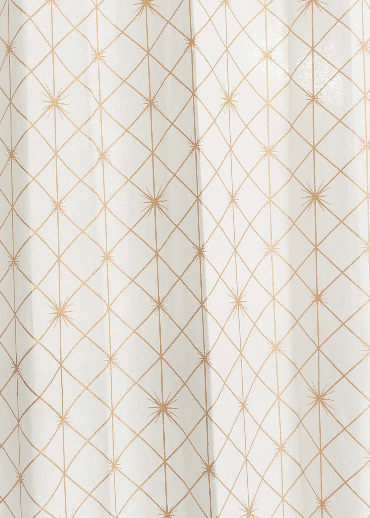 Stardust floral Printed 100% cotton curtain for Living room & bed room - Room darkening - Single Panel