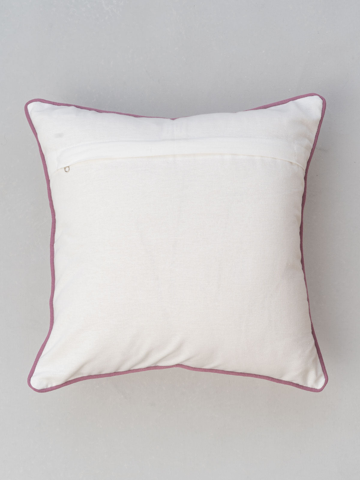 Whimsical Garden floral prints with lace 100% cotton cushion cover for sofa - Multicolor