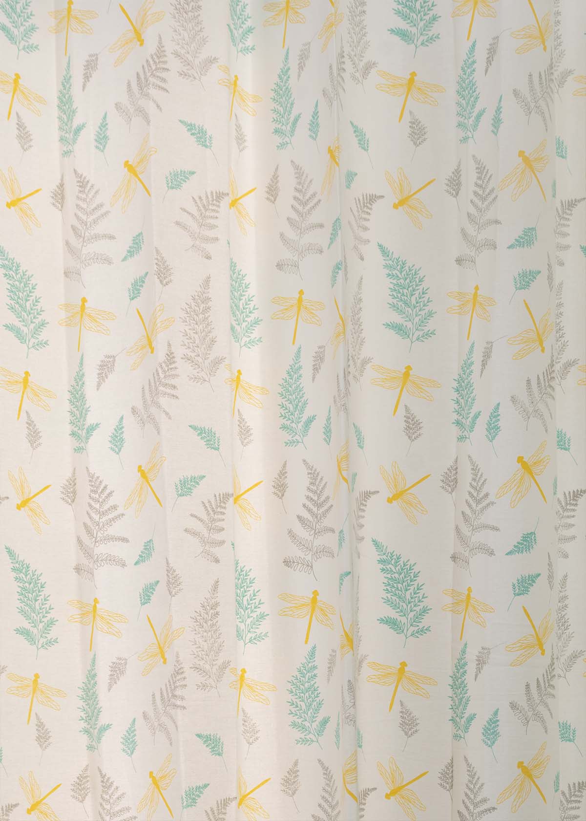 Winged Skies floral printed 100% cotton curtain for kids room, living room & bed room - Room darkening - Single panel